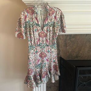 SANDRO Patterned Mini Dress